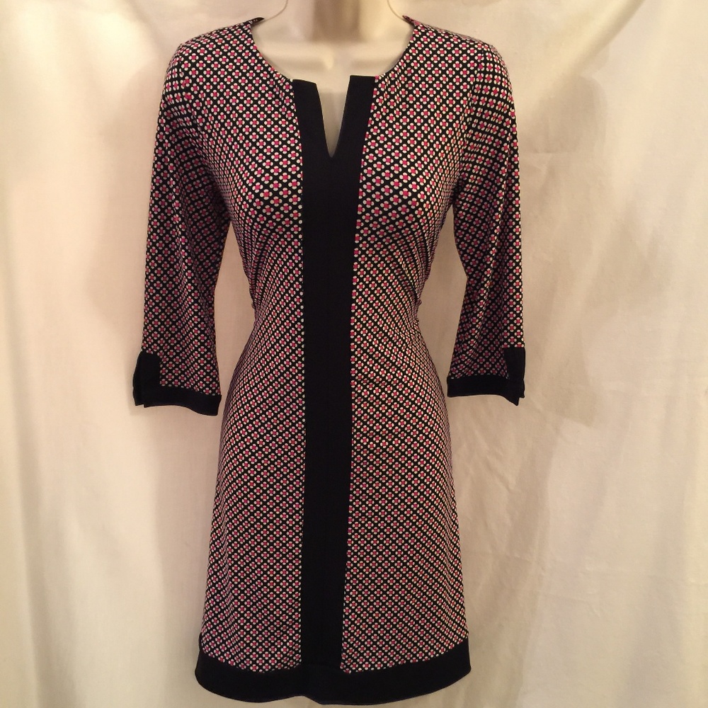 Ann Taylor Print Shift Dress Petite